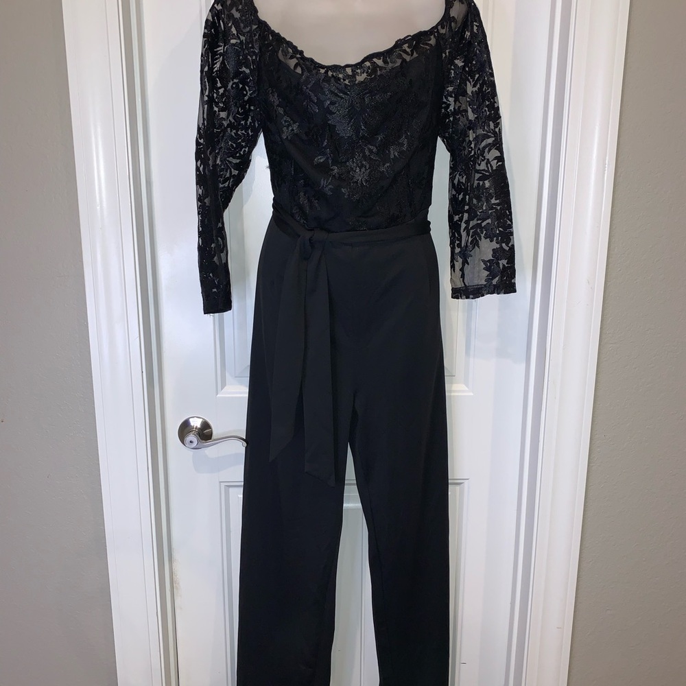 Elegant Black Lace Jumpsuit